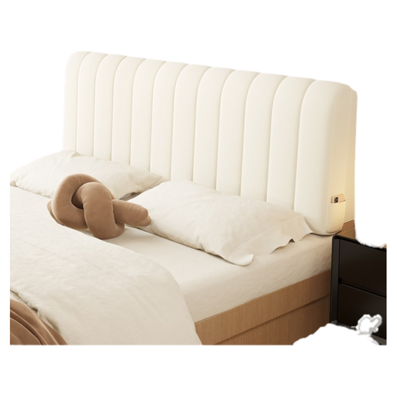 2024新款奶油风床头靠垫榻榻米改造靠枕床头软包床上靠背垫定制