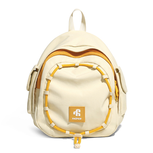 VAOPER喂牌鹅蛋小书包女休闲可爱迷你大学生双肩包男轻便旅行背包
