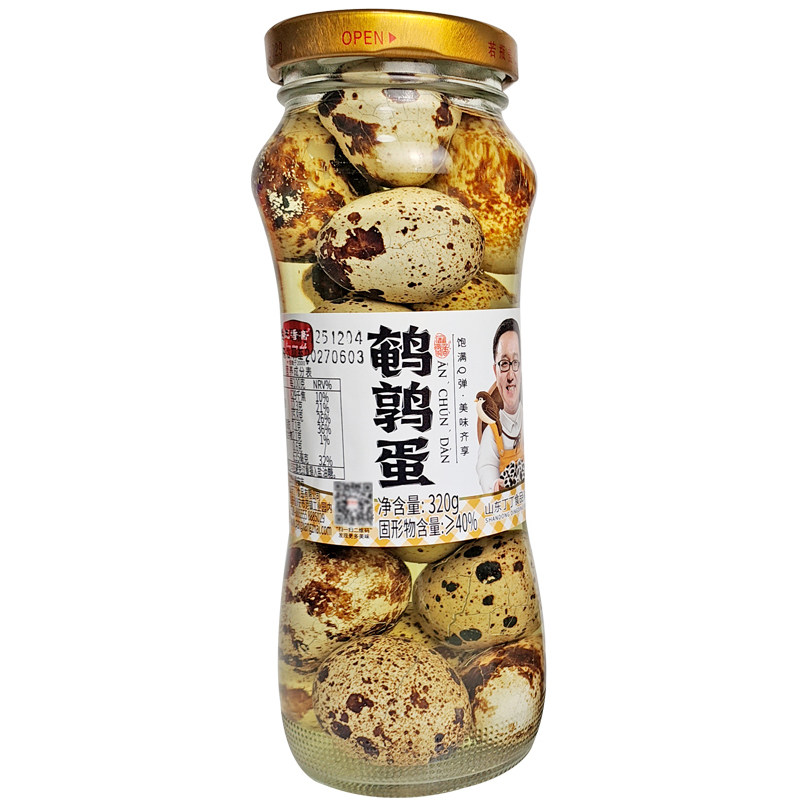 庞香斋瓦罐鹌鹑蛋320g开罐即食