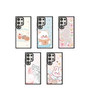 CASEBANGx艺术家野生flower联名甜品日记系列出奇可拆卸手机壳磁吸背盖适用于三星Galaxy S25 Ultra/S24/S24+