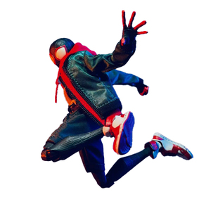 现货1/12 6寸平行宇宙蜘蛛侠千值练SV迈尔斯卫衣短裤布衣配件包