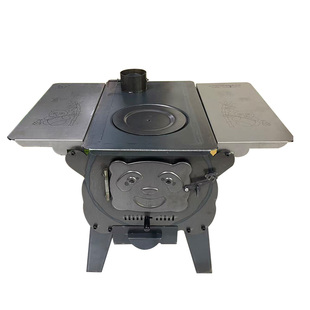 熊宝宝柴火炉灶室内家用煤炉大容量爆款冬天室内取暖炉户外便携灶