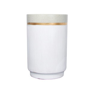 欧式简约陶瓷大花盆发财树金钱树绿植客厅室内外通用高筒花盆