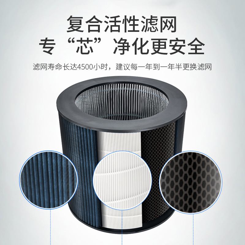 新款负离子车载空气净化器家用室内抽烟机甲醛异味烟味桌面香薰机