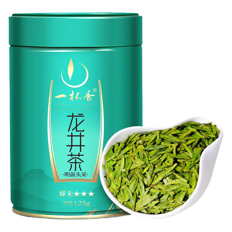 一杯香茶叶2025新茶春茶绿茶龙井茶 开园头采 礼盒装250g礼物送礼