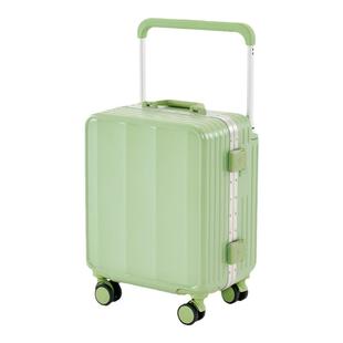 18寸行李箱登机箱铝框宽拉杆箱男结实耐用前开口密码旅行箱子女小