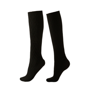 CALZEDONIA卡泽意袜秋冬女含羊绒保暖人字形针织JK袜及膝袜DL0399