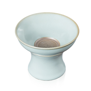 雅瓷 汝窑清源茶滤 陶瓷茶漏器茶具过滤网茶隔茶叶过滤器滤茶器