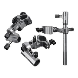 新款欧式通用加长旋转拐角炮台架鱼护架炮台座铝合金钓椅配件大全