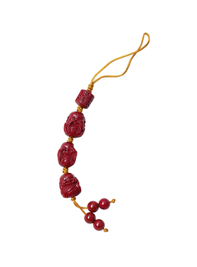 工厂福利 高含量朱砂天然紫金砂三不佛钥匙扣包挂流苏挂饰本命年