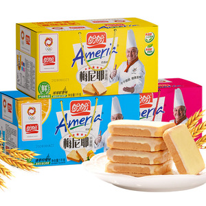 盼盼梅尼耶干蛋糕面包干散装早餐奶酪饼干小吃休闲零食品整箱批发