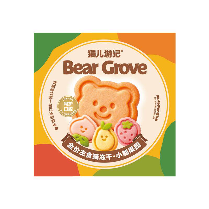 猫儿游记小熊果园主食冻干鲜肉羊奶果蔬猫咪营养美毛冻干非零食
