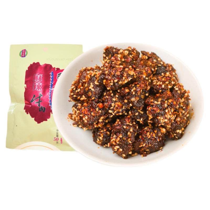 巴口香麻辣牛肉干新疆零食