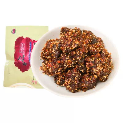 巴口香麻辣牛肉干新疆零食