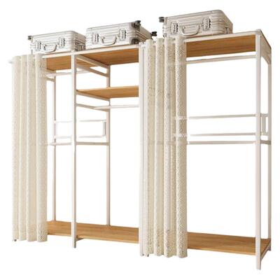 衣帽架美秋予钢架开放式简约