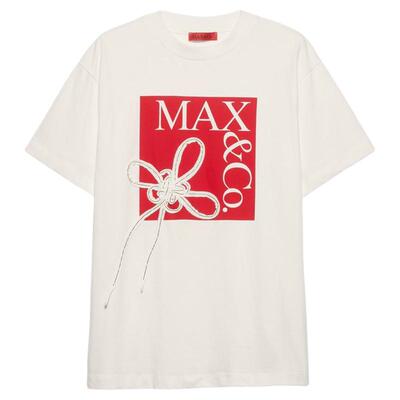 【2026春夏新品】MAX&Co.女装联名系列细节简约logoT恤8971016602