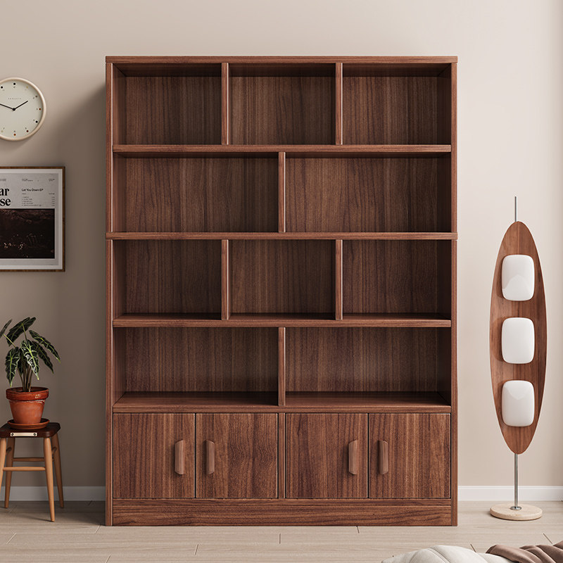 博古架实木中式茶柜置物架靠墙茶叶展示柜隔断多宝阁客厅摆件架子