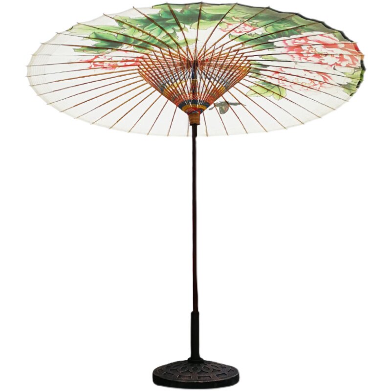 户外遮阳防雨还是古风大伞有魅力