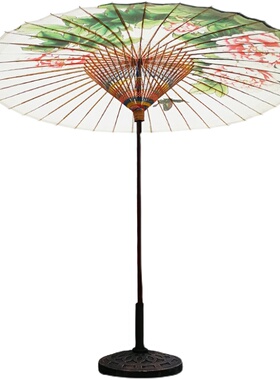 户外遮阳防雨还是古风大伞有魅力
