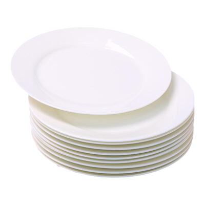 尚韵骨瓷平盘圆形家用