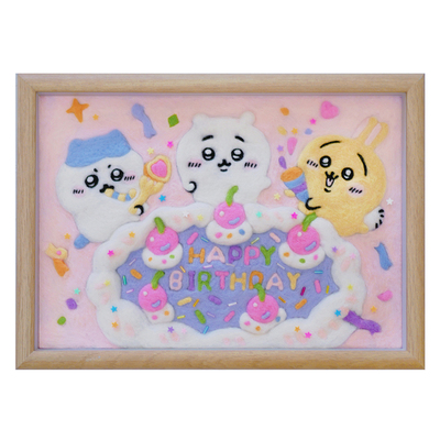 数绵羊羊毛毡戳戳乐diy材料包 吉伊卡哇生日礼物相框画送闺蜜情侣