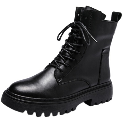 热销2万双！！真皮爆款马丁靴女