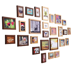 免打孔照片墙装饰客厅创意组合相框挂墙墙壁相片墙相册画框展示墙