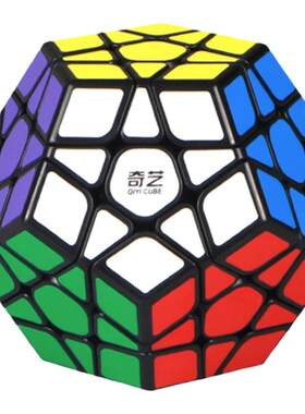奇艺三阶五魔方异形斜转12面玩具
