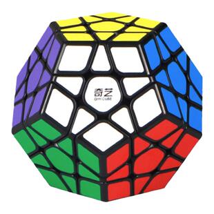 奇艺三阶五魔方异形斜转十二12面体顺滑实色初学者儿童益智玩具