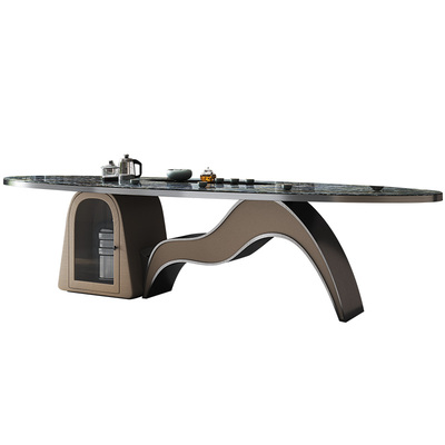 办公室茶桌茶台轻奢现代高级感