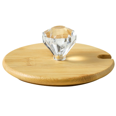 大口径竹木盖通用开口马克杯配盖