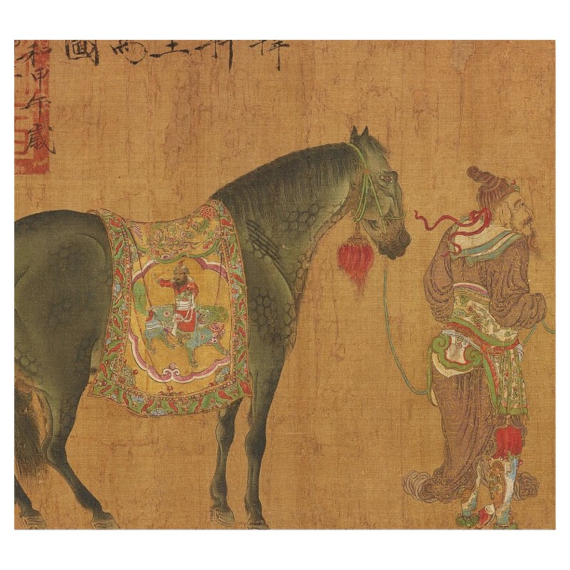 韩干马名家画工笔国画真迹复制品