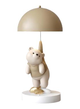 儿童房小夜灯可爱小熊奶油风摆件