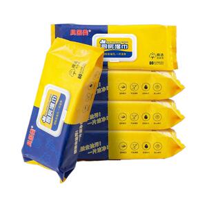 贝因美厨房湿巾纸去油去污清洁家用加大加厚油烟机专用一次性抹布