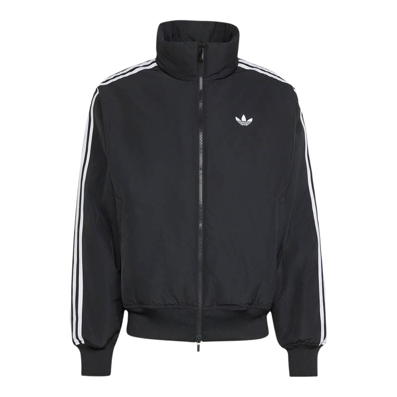 Adidas三叶草男子2026冬新款复古立领休闲运动保暖棉服外套KR7203