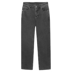 ZIOZIA春款男装裤腿处双色的水洗处理休闲牛仔裤ZDP21160C