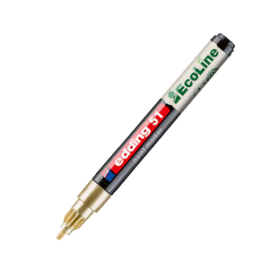 edding哑光油漆笔50/51签名笔耐高温记号笔哑黑哑白哑金色补漆笔