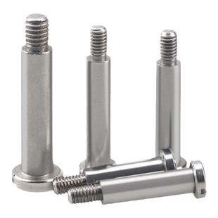 不锈钢塞打螺丝国标等高螺钉一字槽轴套光杆半牙凸轴螺栓M4M5M6