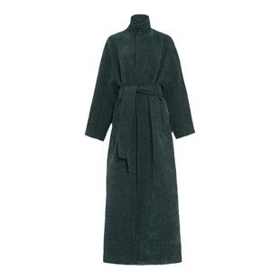 APOZi collection原创新中式高领长款系带大衣秋冬气质立领外套女