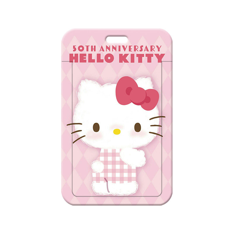 可爱Kitty猫公交卡套电动车卡片滑盖少女心工作卡保护套防丢