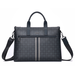 七匹狼男士公文包2025新款正品斜挎包大容量电脑包商务通勤手提包