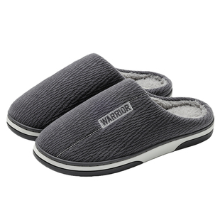 回力老人棉拖鞋男款秋冬季2025新款室内家居防滑保暖中老年棉拖男