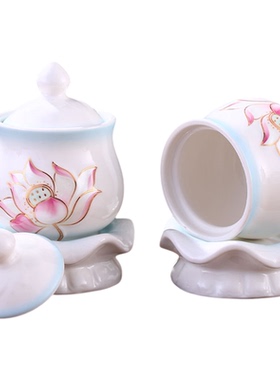 陶瓷供佛净水杯佛前供水