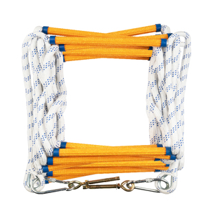 地震应急逃生软梯绳梯10米救生绳安全绳梯攀爬救援速降折叠式爬梯