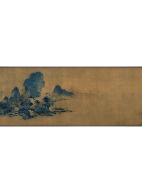 鎏金彩雕 宋代美学 民宿酒店书房金箔山水高端定制装饰画茶室挂画