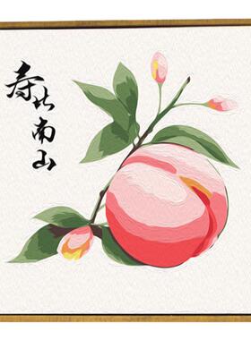 老人生日祝寿数字油画