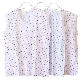 女士中老年背心宽松纯棉老太太内衣夏季老人无袖奶奶妈妈汗衫大码