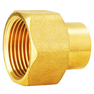 内牙承口直接4分6分1寸加厚铜接头太阳能中央空调铜管焊接连接件