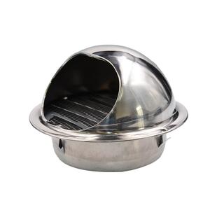 304不锈钢风帽外墙出风口油烟机穿墙通风口透气帽防风罩110排气口