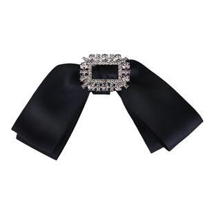 半扎发发夹后脑勺短发发卡蝴蝶结一字夹2025年高端新款水钻弹簧夹